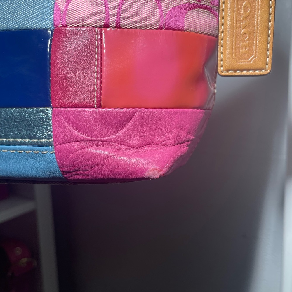 Coach Colorful Patchwork Shoulder Bag - Picture 4 of 7